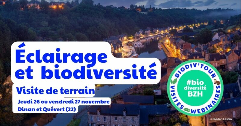 Biodiv'Tour- visite de terrain pour les collectivités sur l'éclairage public et la biodiversité, la pollution lumineuse à Dinan et Quévert